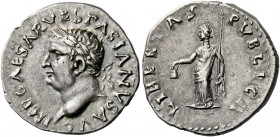 Vespasian augustus, 69 - 79. Spanish Mint, possibly Tarraco Denarius, uncertain Spanish mint (possibly Tarraco) circa 69-70, AR 3.23 g. IMP CAESAR VES...
