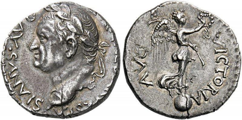 Vespasian augustus, 69 - 79. Antiochia.   Denarius 72-73, AR 3.39 g. [IMP CAESAR...