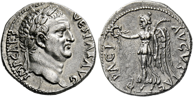 Vespasian augustus, 69 - 79. Ephesus. Denarius 69-70, AR 3.08 g. IMP CAES – VESP...