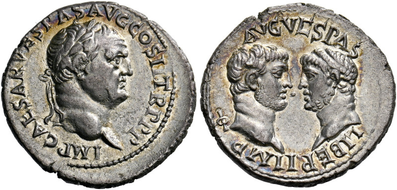 Vespasian augustus, 69 - 79. Ephesus. Denarius 70, AR 3.23 g. IMP CAESAR VESPAS ...