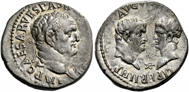 Vespasian augustus, 69 - 79. Ephesus. Denarius 70, AR 3.10 g. IMP CAESAR VESPAS ...