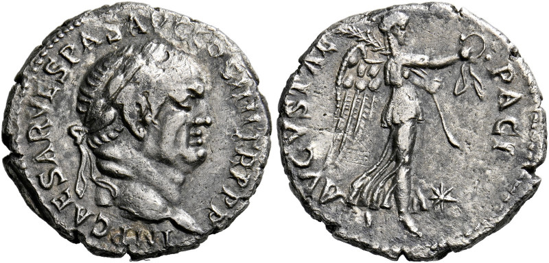 Vespasian augustus, 69 - 79. Ephesus. Denarius late 73, AR 2.92 g. IMP CAESAR VE...