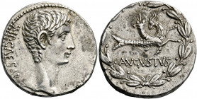 Octavian as Augustus, 27 BC – AD 14.   Cistophoric tetradrachm, Pergamum circa 27-26 BC, AR 11.97 g. IMP CAESAR Bare head r. Rev. AVGVSTVS Capricorn r...