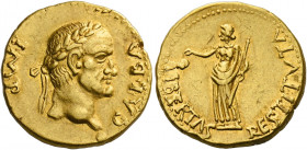 Galba, 68 – 69.   Aureus, Spanish mint (Tarraco ?) circa April to December 68, AV 7.11 g. GALBA – IMP Laureate head r., with globe at point of neck. R...