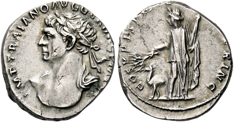 Trajan augustus, 98 – 117.   Denarius circa 110, AR 3.32 g. IMP TRAIANO AVG [GER...