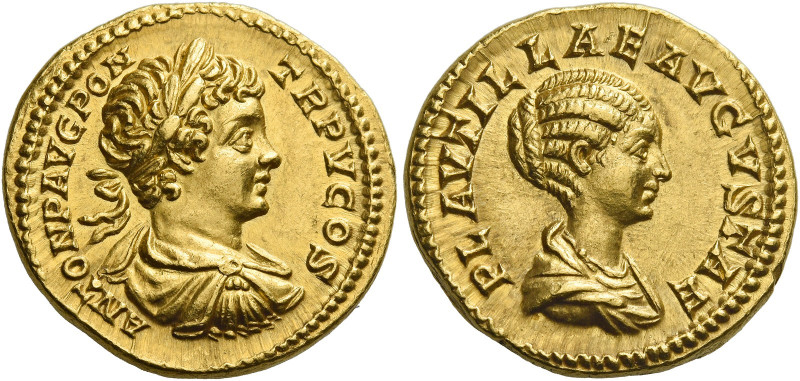 Caracalla augustus, 198 – 217.   Aureus 202, AV 7.52 g. ANTON P AVG PON – TR P V...