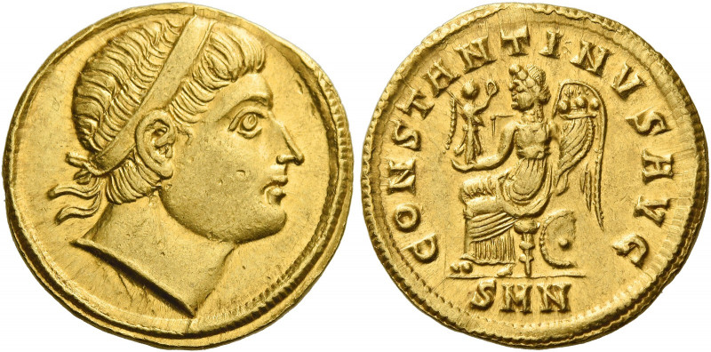 Constantine I augustus, 307 – 337.   Solidus, Nicomedia circa 324, AV 4.43 g. Di...