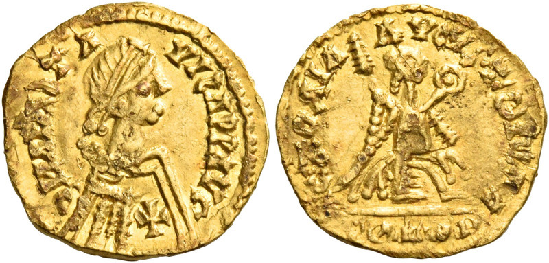 In Narbonensis and Iberia.   Pseudo-Imperial Coinage. In the name of Anastasius ...