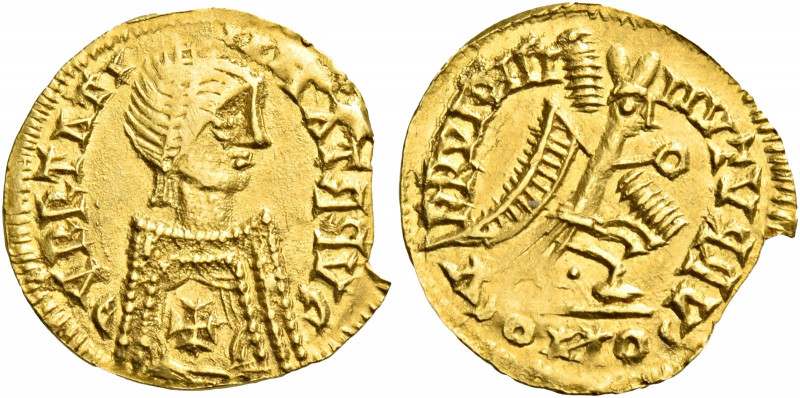 Leovigild, circa 569 – 586.   Tremissis, without mint name circa 568-586, AV 1.3...