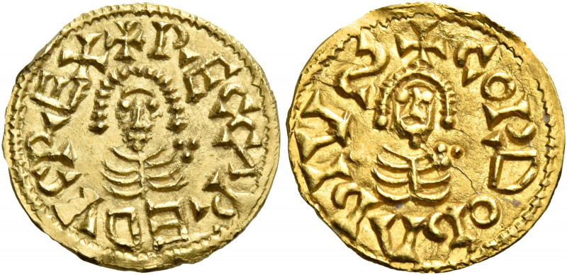 Reccared I, 586 – 601. Baetica, Cordoba.   Tremissis circa 568-601, AV 1.493 g. ...