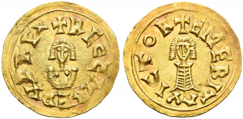 Reccared I, 586 – 601. Lusitania, Emerita.   Tremissis circa 568-601, AV 1.513 g...