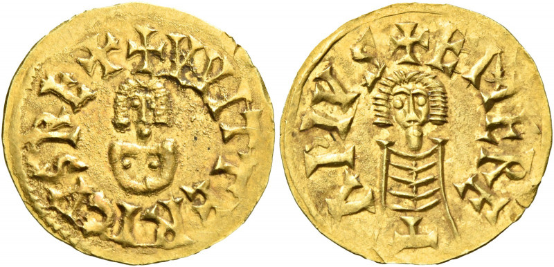 Witteric, 603 – 609. Lusitania, Emerita.   Tremissis circa 603-609, AV 1.486 g.,...