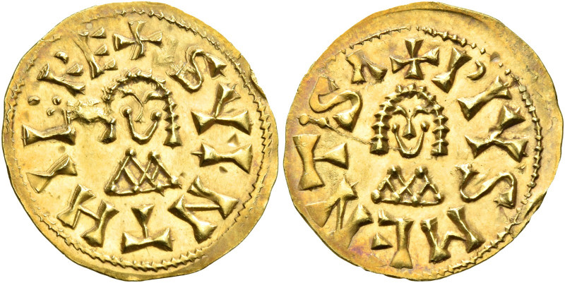 Suinthila, 621 – 631. Mentesa.   Tremissis circa 621-631, AV 1.507 g. (SG 14.4, ...