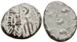 ELYMAIS, Orodes II, Æ Drachm, GIC-5905, Facg bust/ dashes, Nice VF, highlighted ...