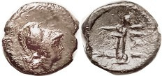 ILION , (Troy), Æ13, 300-240 BC, Athena head r/Athena Ilias stg r, I-Lambda-I, t...