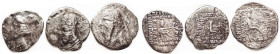 PARTHIA , Group of drachms of 3 diff rulers, around F but rather rough, with old collection toning.