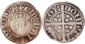 Edward I, 1272-1307, Ar Penny, London, S1389, F-VF, a hair off-ctr, minor wrinkl...