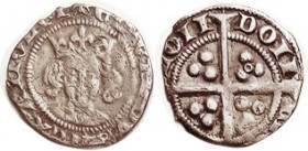 Edward III, 1327-77, Penny, S1588, London, F+/VF, sl clipped, rev sl off-ctr, some very lt marks, toned. Portrait reasonably clear. Very scarce. (A GV...
