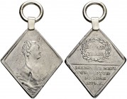 RUSSIA. RUSSIAN EMPIRE. Catherine II. 1762-1796. Silver campaign medal 1774. Awarded to participants in the Russo-Turkish War and in commemoration of ...