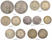 RUSSIA. RUSSIAN EMPIRE. Alexander I. 1801-1825. Double Abaz 1809, Tiflis Mint, AK. 6.01 g. Bitkin 730. Very fine. Rouble 1830, St. Petersburg Mint, HГ...