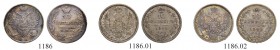 RUSSIA. RUSSIAN EMPIRE. Alexander I. 1801-1825. 10 Kopecks 1821, St. Petersburg Mint, ПД. 1.82 g. Bitkin 240. 10 Kopecks 1848, St. Petersburg Mint, HI...