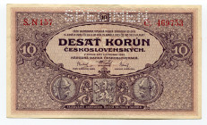 Czechoslovakia 10 Korun 1927 Specimen
P# 8s; AUNC-