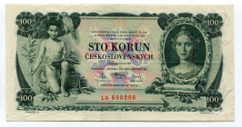 Czechoslovakia 100 Korun 1931
P# 23a; VF+
