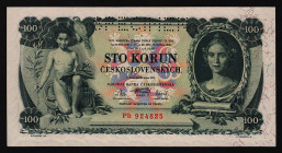 Czechoslovakia 100 Korun 1931 Specimen
P# 23s; UNC