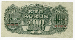 Czechoslovakia 100 Korun 1944 Specimen
P# 48s; UNC