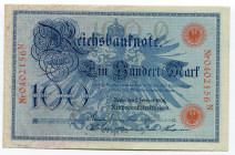 Germany - Empire 100 Mark 1908
P# 34; UNC
