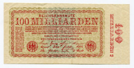 Germany - Weimar Republic 100 Milliarden Mark 1923
P# 133; UNC