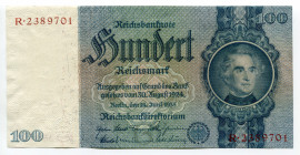 Germany - Third Reich 100 Reichsmark 1935
P# 183a; UNC
