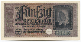 Germany - Third Reich Occupied Territories 50 Reichsmark 1940 - 1945 (ND)
P# R140; # C6533172; AUNC