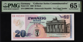 Germany - DDR 20 Mark 1989 Commemorative PMG 65 EPQ
P# CS1; UNC