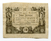 Austria 10 Kreuzer 1860
P# A93a; VF