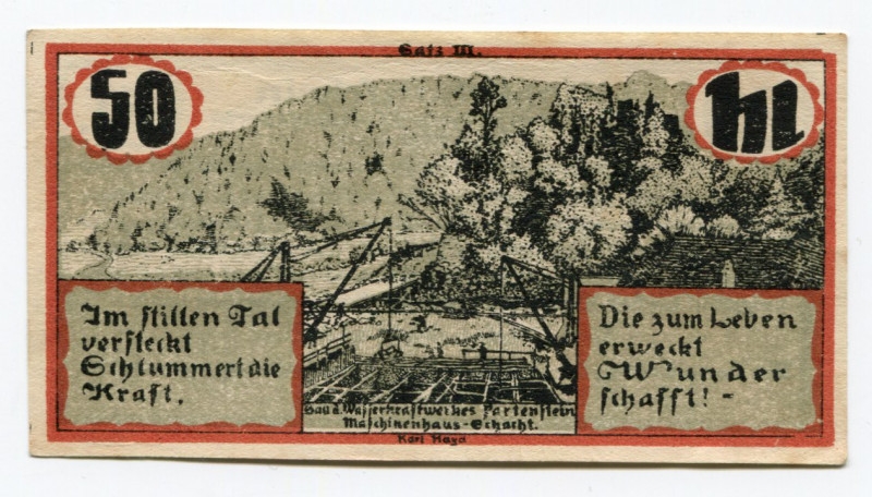 Austria Linz 50 Heller 1920
Notgeld; AUNC