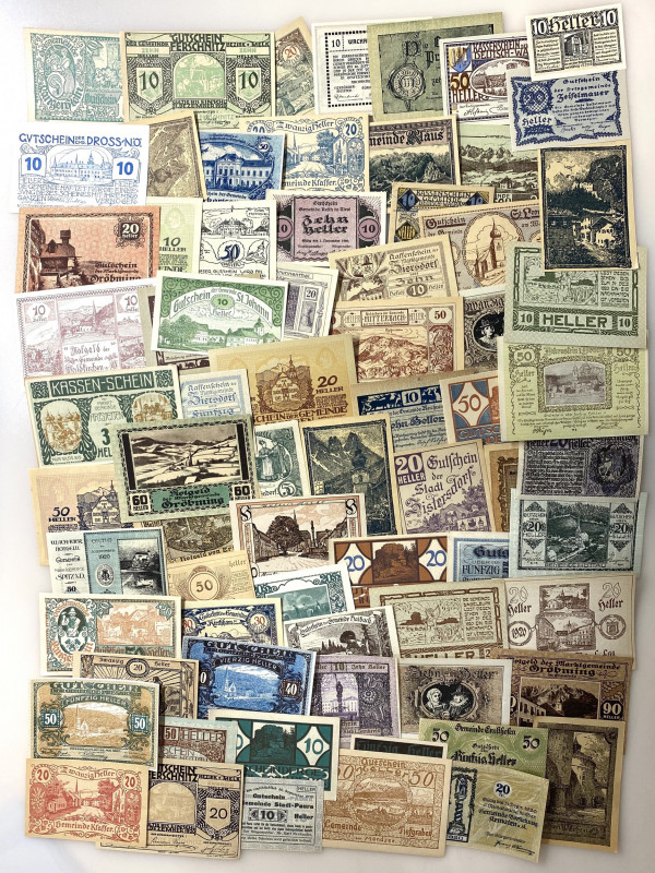 Austria Lot of 200 Notgelds 1920th
Various States, Denominations, Dates & Motiv...