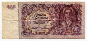 Austria 50 Schilling 1951
P# 130