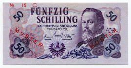 Austria 50 Schilling 1962 Specimen
P# 137
