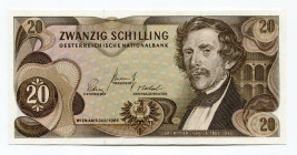 Austria 20 Schilling 1968 (1967)
P# 142a; UNC