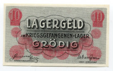 Austria-Hungary Lagergeld Grodig 10 Heller 1914 - 1918 (ND) POW Camp
P# POW1367; #137198; UNC