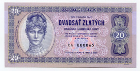 Austria-Hungary 20 Zlatych / Gulden / Forint 2020 Specimen "Mária Henrieta Choteková"
Fantasy Banknote; Limited Edition; Made by Matej Gábriš; BUNC...