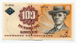 Denmark 100 Kroner 2007
P# 61g; AUNC