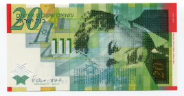 Israel 20 New Sheqalim 2008
P# 63; Moshe Sharett; UNC