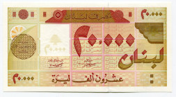 Lebanon 20000 Livres 1995
P# 72; UNC