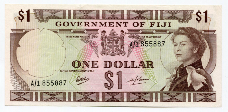 Fiji 1 Dollar 1969 (ND)
P# 59a; AUNC