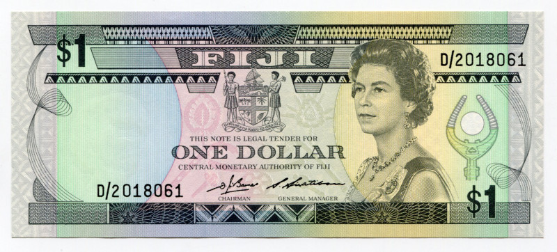 Fiji 1 Dollars 1980 (ND)
P# 76a; UNC