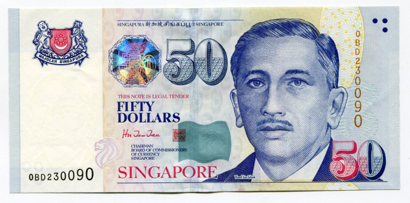 Singapore 50 Dollars 1999 (ND)
P# 41a; AUNC