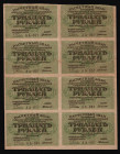 Russia - RSFSR 30 Roubles 1919 8 Uncut Pieces
P# 99; VF
