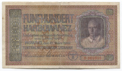Ukraine 500 Karbowanez 1942 German Occupation
P# 56; # 3-369310; VF-XF
